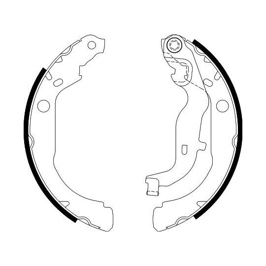 8DB 355 022-261 - Brake Shoe Set 