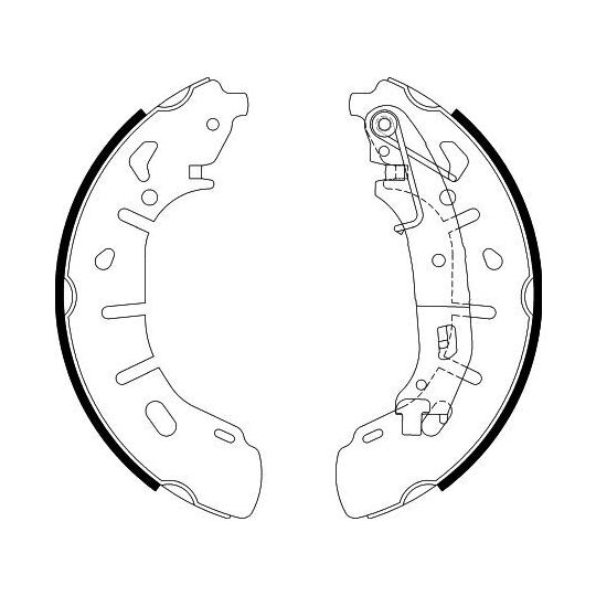 8DB 355 022-221 - Bromsbackar, sats 