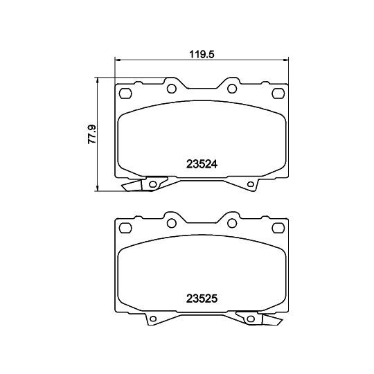 8DB 355 009-371 - Brake Pad Set, disc brake 