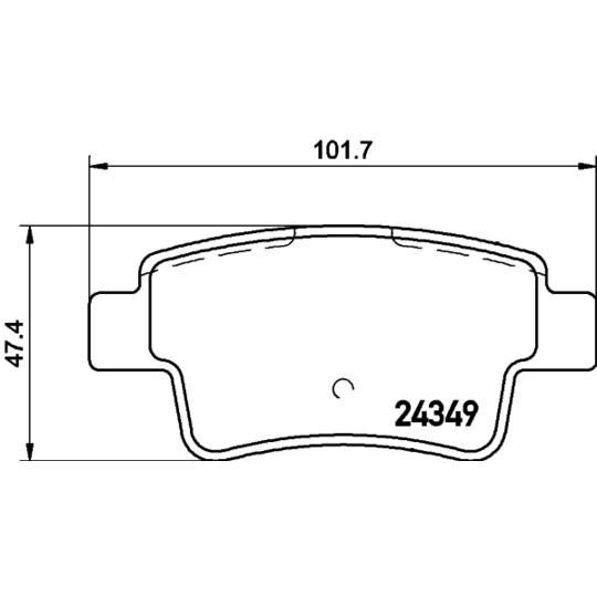 8DB 355 015-861 - Piduriklotsi komplekt,ketaspidur 