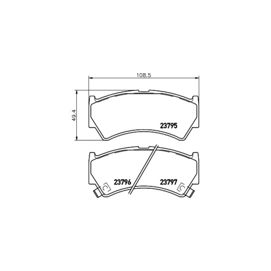 8DB 355 017-031 - Brake Pad Set, disc brake 