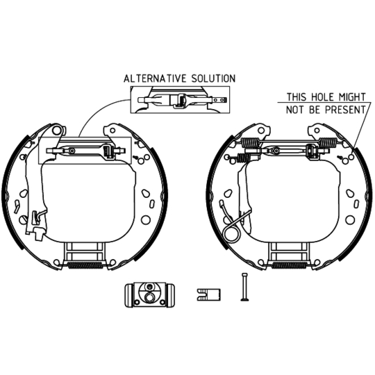 8DB 355 004-871 - Brake Shoe Set 