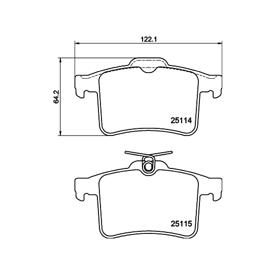 8DB 355 015-901 - Brake Pad Set, disc brake 