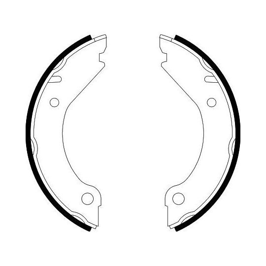 8DA 355 050-021 - Brake Shoe Set, parking brake 