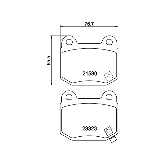 8DB 355 010-691 - Piduriklotsi komplekt,ketaspidur 