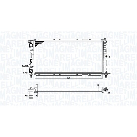 350213171400 - Radiator, engine cooling 