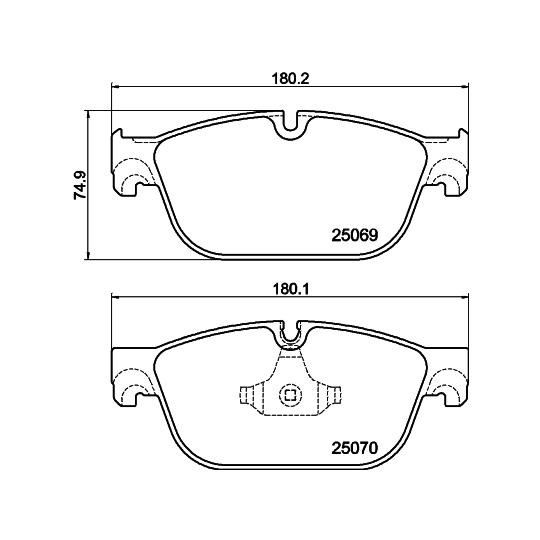 8DB 355 015-061 - Brake Pad Set, disc brake 