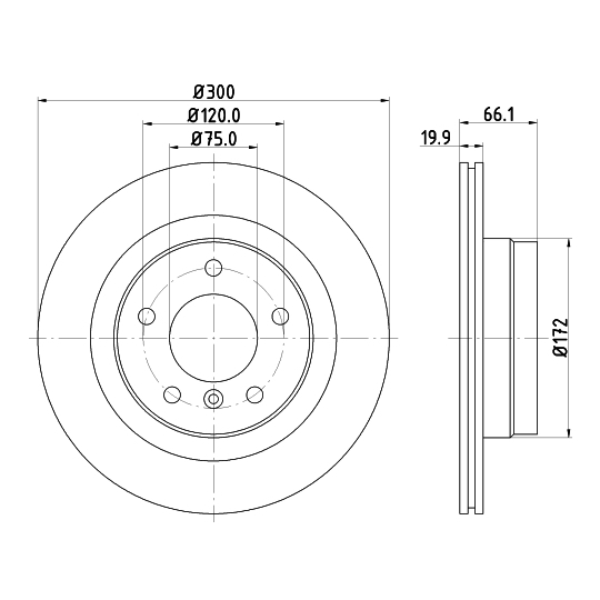 8DD 355 111-281 - Bromsskiva 