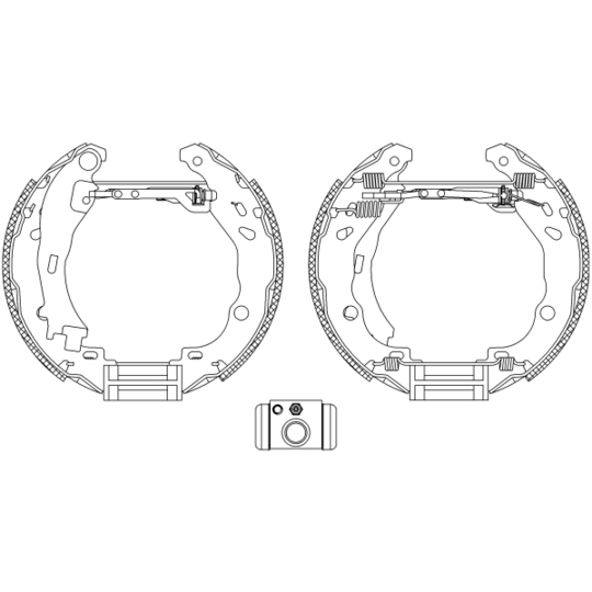 8DB 355 004-921 - Piduriklotside komplekt 