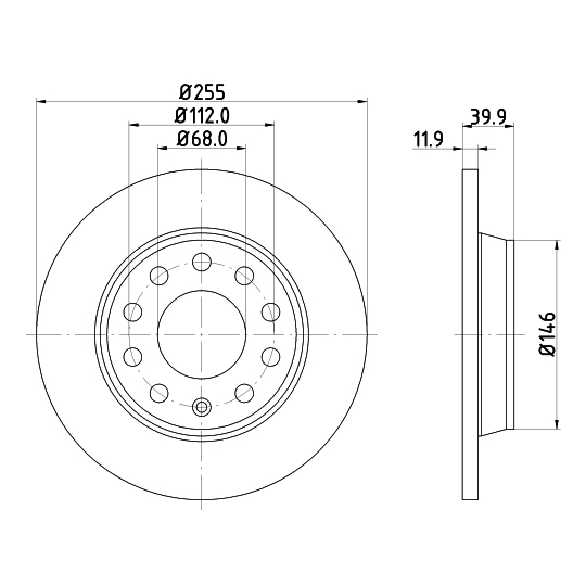 8DD 355 107-561 - Brake Disc 