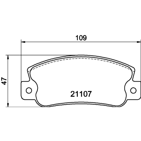 8DB 355 019-061 - Brake Pad Set, disc brake 