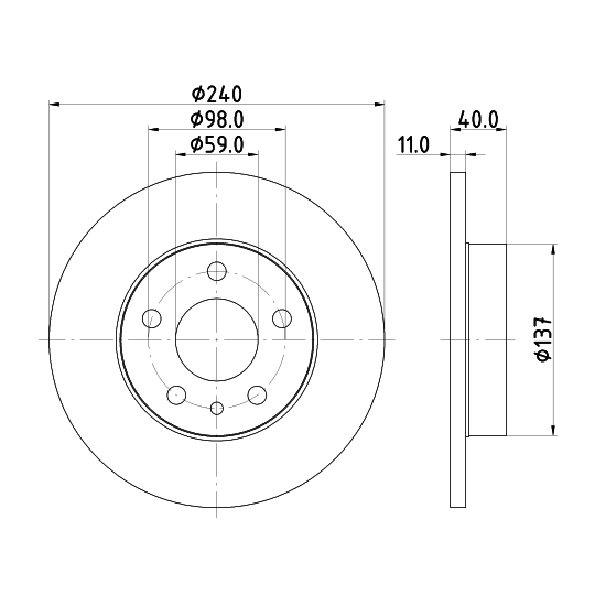 8DD 355 105-511 - Jarrulevy 