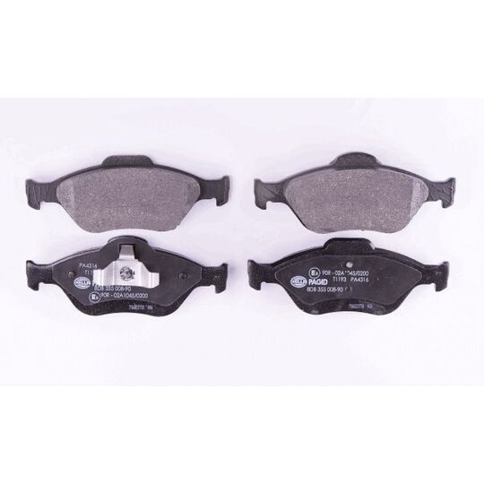 8DB 355 008-901 - Brake Pad Set, disc brake 