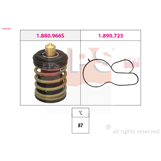 1.880.966 - Thermostat, coolant 