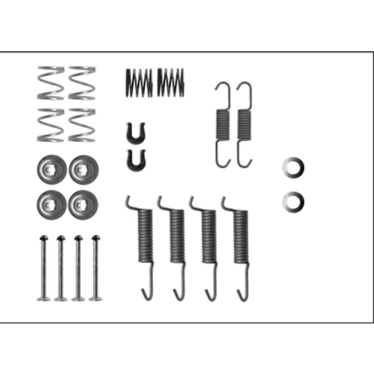 8DZ 355 205-971 - Lisakomplekt, seisupiduriklotsid 