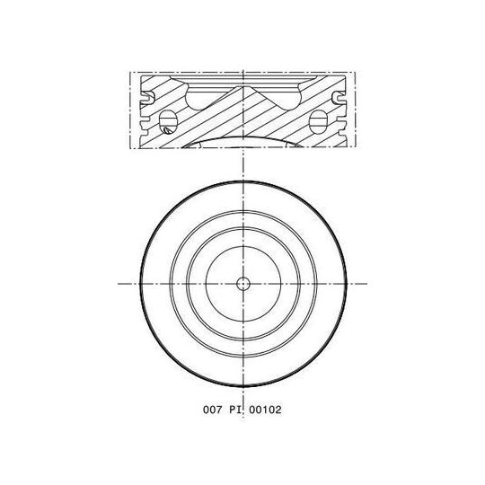 007 PI 00102 002 - Piston 