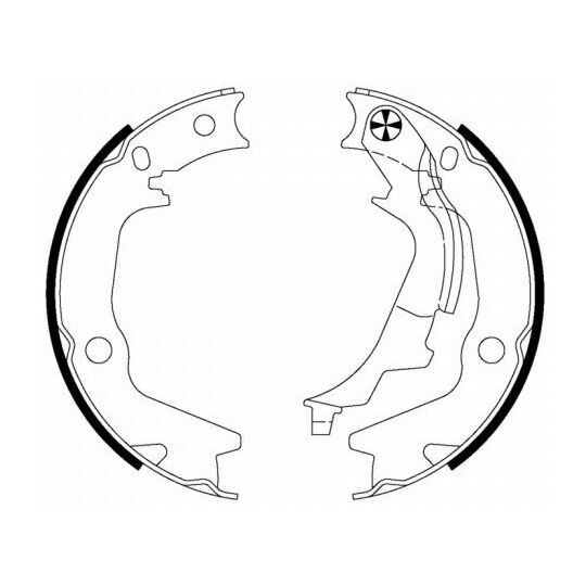 8DA 355 050-261 - Brake Shoe Set, parking brake 