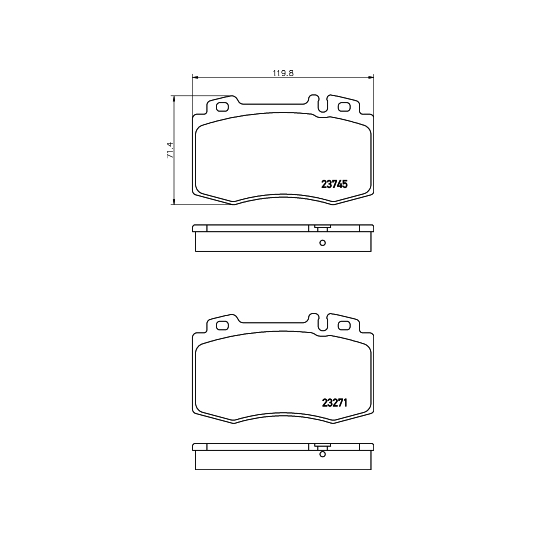 8DB 355 010-101 - Brake Pad Set, disc brake 