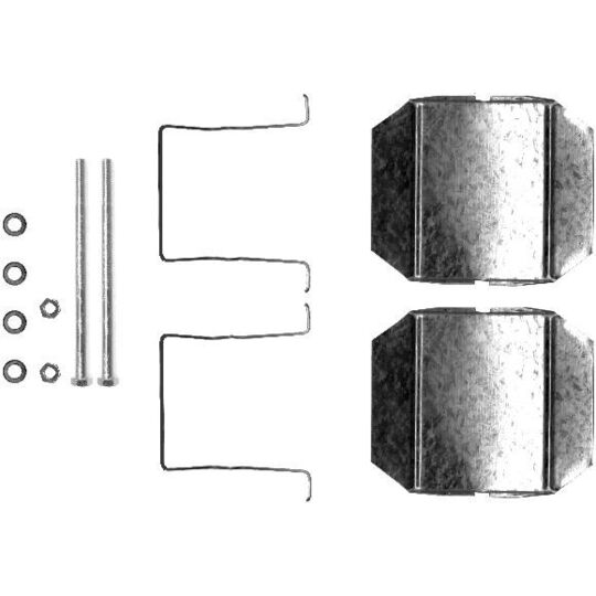 8DZ 355 202-751 - Lisakomplekt, ketaspiduriklotsid 