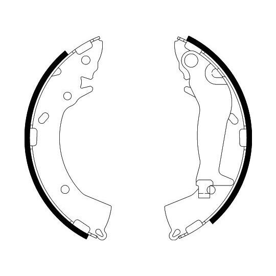 8DB 355 002-821 - Brake Shoe Set 