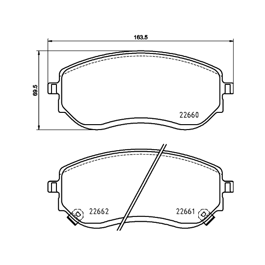 8DB 355 037-901 - Brake Pad Set, disc brake 