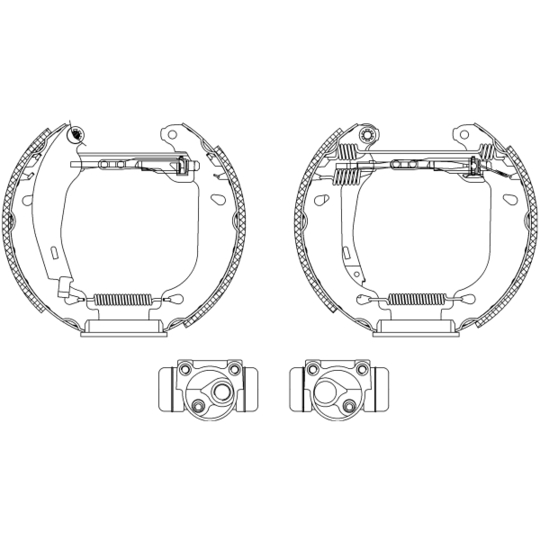 8DB 355 003-701 - Brake Shoe Set 