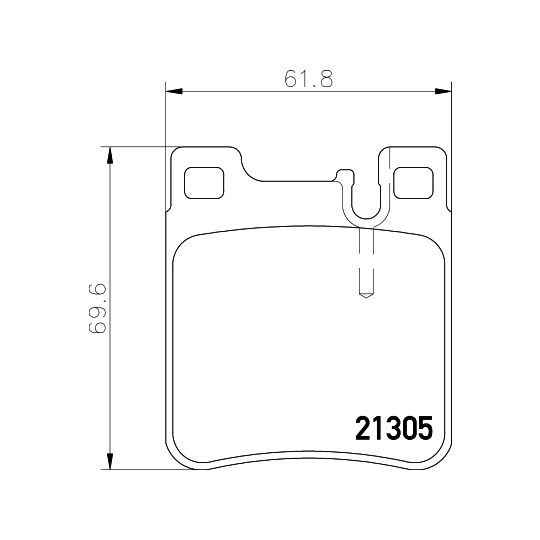 8DB 355 007-581 - Piduriklotsi komplekt,ketaspidur 