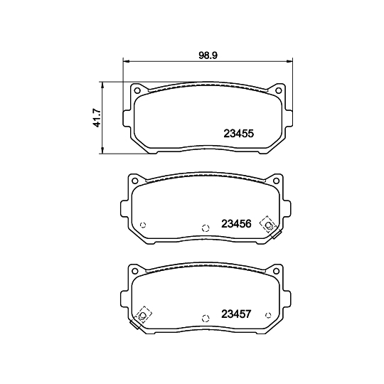 8DB 355 009-341 - Brake Pad Set, disc brake 