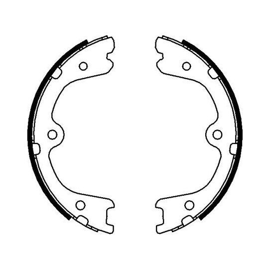 8DA 355 050-861 - Brake Shoe Set, parking brake 