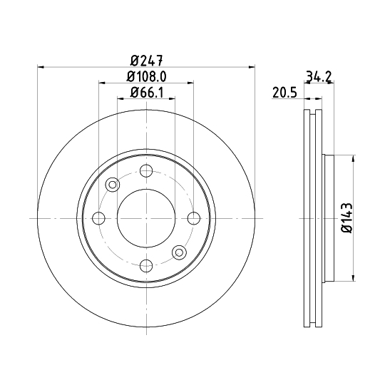 8DD 355 101-801 - Brake Disc 