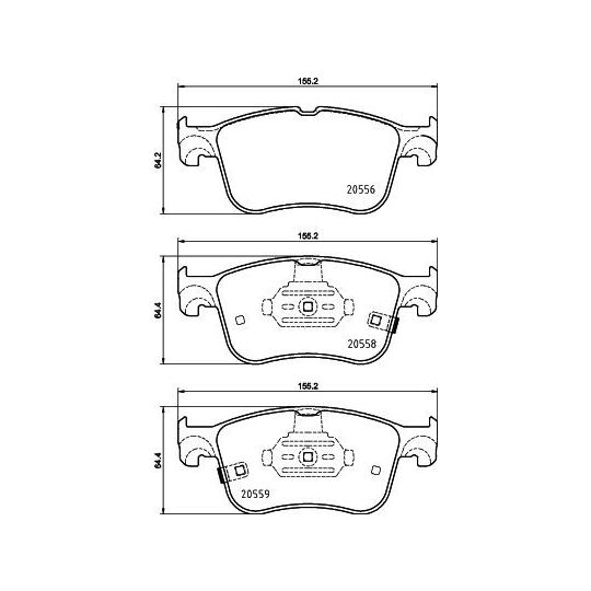 8DB 355 039-421 - Brake Pad Set, disc brake 