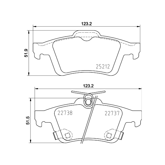 8DB 355 037-661 - Brake Pad Set, disc brake 