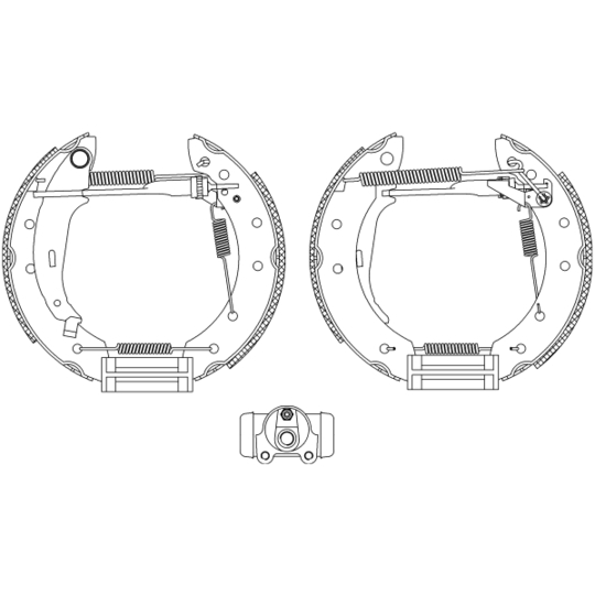 8DB 355 004-291 - Brake Shoe Set 