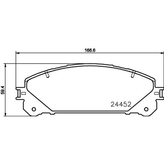 8DB 355 015-461 - Brake Pad Set, disc brake 