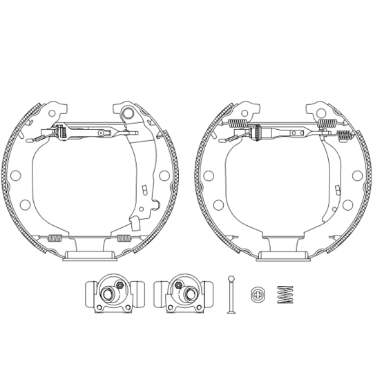 8DB 355 004-371 - Bromsbackar, sats 