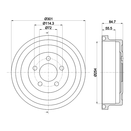 8DT 355 302-571 - Piduritrummel 