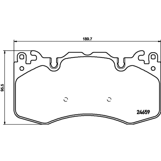 8DB 355 016-151 - Piduriklotsi komplekt,ketaspidur 