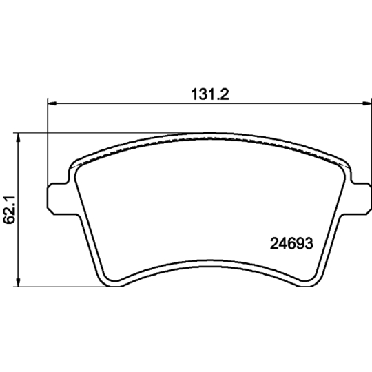 8DB 355 013-961 - Brake Pad Set, disc brake 