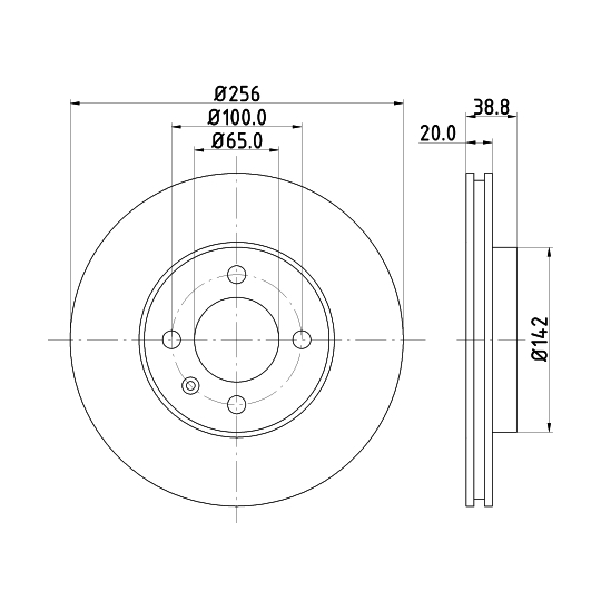 8DD 355 101-321 - Brake Disc 