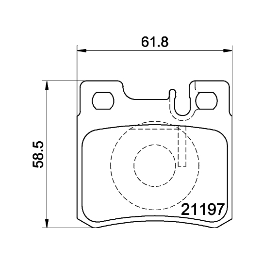 8DB 355 007-361 - Piduriklotsi komplekt,ketaspidur 