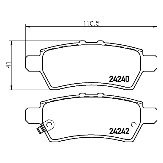 8DB 355 012-081 - Brake Pad Set, disc brake 