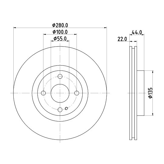 8DD 355 131-921 - Bromsskiva 