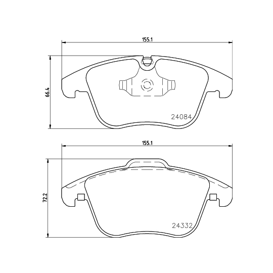 8DB 355 013-731 - Brake Pad Set, disc brake 