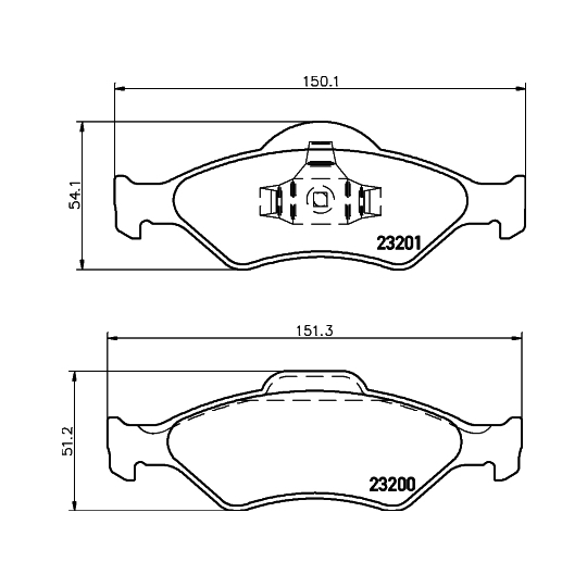 8DB 355 008-891 - Brake Pad Set, disc brake 