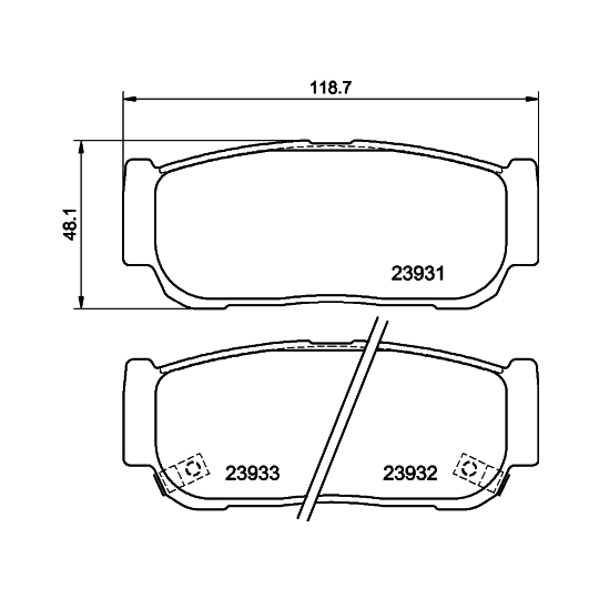 8DB 355 020-221 - Brake Pad Set, disc brake 