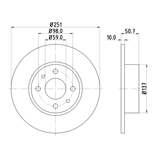 8DD 355 101-101 - Bromsskiva 