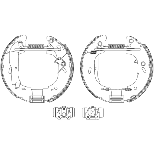 8DB 355 004-681 - Brake Shoe Set 