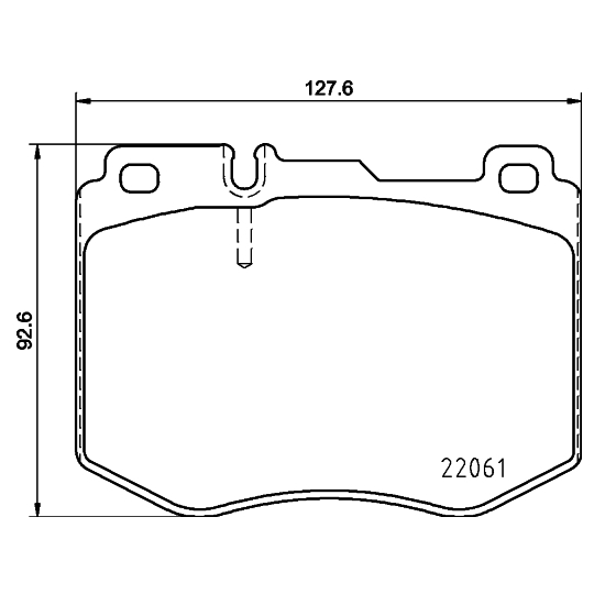 8DB 355 021-671 - Piduriklotsi komplekt,ketaspidur 