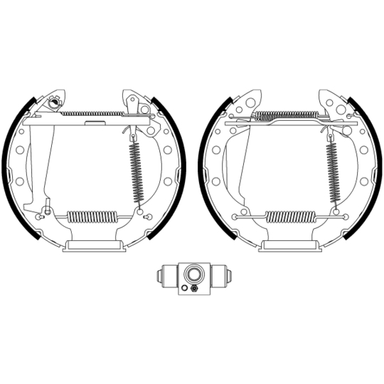 8DB 355 022-711 - Bromsbackar, sats 