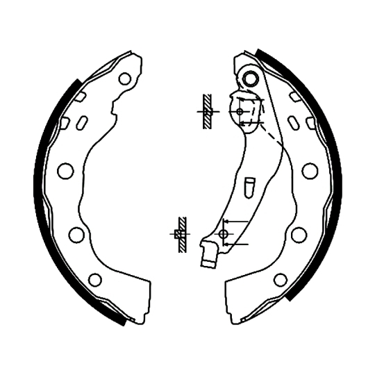 8DB 355 002-361 - Brake Shoe Set 